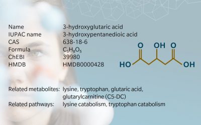 Metabolite – 3-Hydroxy Glutaric Acid (A biomarker for a rare disease)
